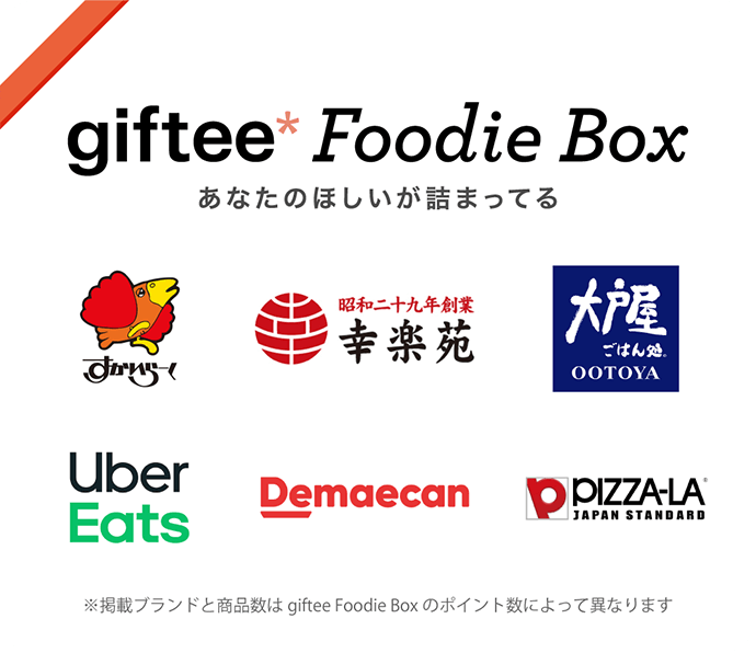 giftee Foodie Box あなたのほしいが詰まってる